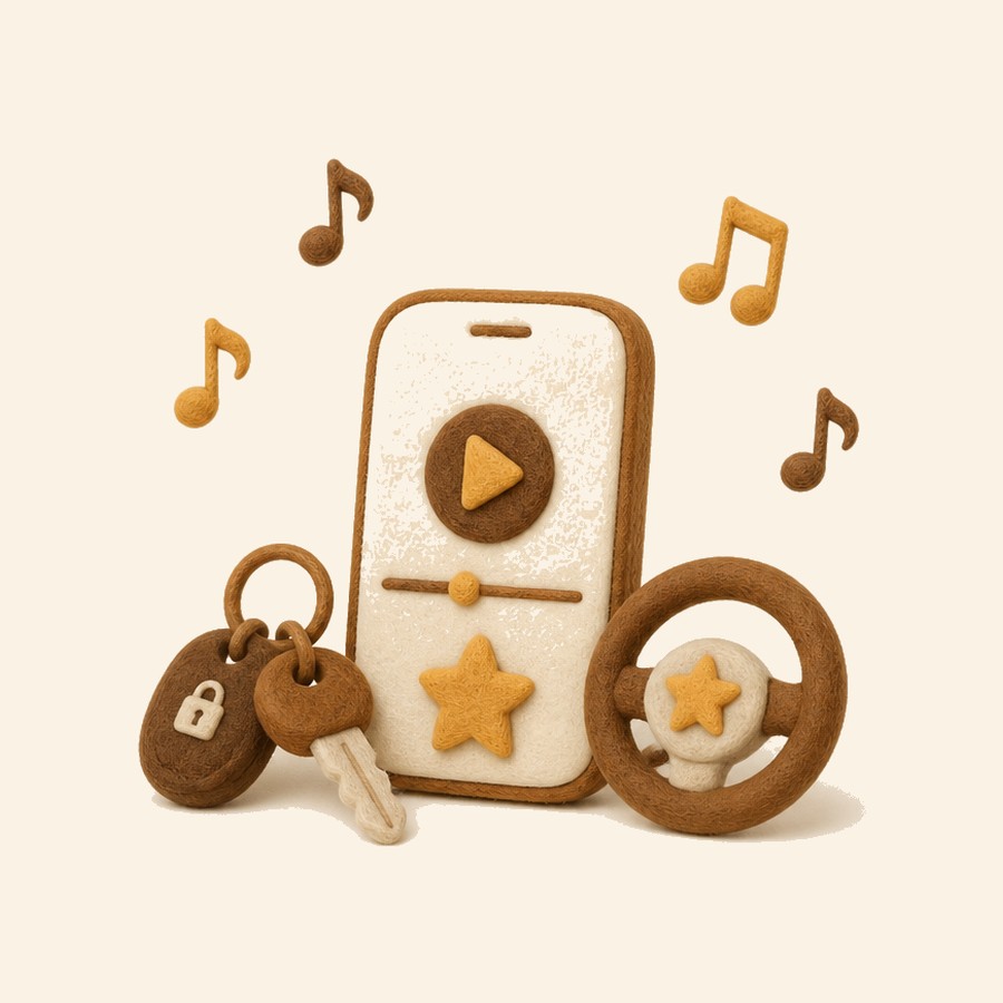 Playlist móvil lista para el viaje con el bebé